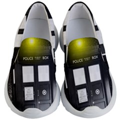 Doctor Who Space Tardis Kids Lightweight Slip Ons by Cendanart