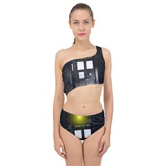 Doctor Who Space Tardis Spliced Up Two Piece Swimsuit by Cendanart