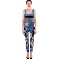 Doctor Who Adventure Bad Wolf Tardis One Piece Catsuit by Cendanart