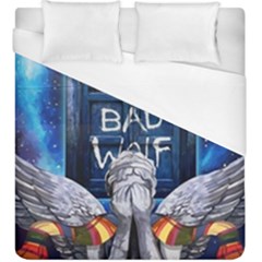 Doctor Who Adventure Bad Wolf Tardis Duvet Cover (king Size) by Cendanart