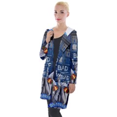 Doctor Who Adventure Bad Wolf Tardis Hooded Pocket Cardigan by Cendanart