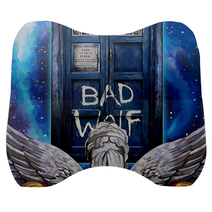 Doctor Who Adventure Bad Wolf Tardis Velour Head Support Cushion