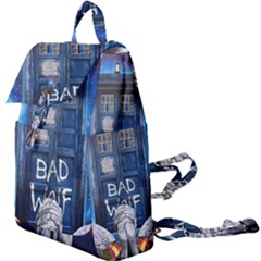 Doctor Who Adventure Bad Wolf Tardis Buckle Everyday Backpack by Cendanart