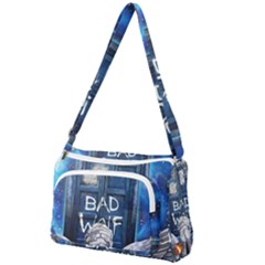 Doctor Who Adventure Bad Wolf Tardis Front Pocket Crossbody Bag by Cendanart