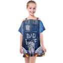 Doctor Who Adventure Bad Wolf Tardis Kids  One Piece Chiffon Dress View1