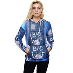 Doctor Who Adventure Bad Wolf Tardis Women s Lightweight Drawstring Hoodie by Cendanart