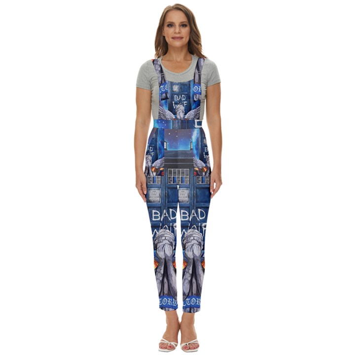 Doctor Who Adventure Bad Wolf Tardis Women s Pinafore Overalls Jumpsuit