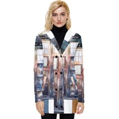 Tardis Doctor Who Button Up Hooded Coat  by Cendanart