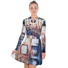 Tardis Doctor Who Long Sleeve Panel Dress by Cendanart