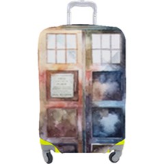 Tardis Doctor Who Luggage Cover (large) by Cendanart