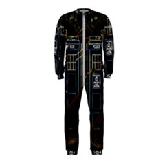 Tardis Doctor Who Magic Travel Macine Fantasy Onepiece Jumpsuit (kids) by Cendanart