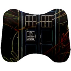 Tardis Doctor Who Magic Travel Macine Fantasy Head Support Cushion by Cendanart