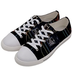 Tardis Doctor Who Magic Travel Macine Fantasy Men s Low Top Canvas Sneakers by Cendanart