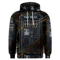 Tardis Doctor Who Magic Travel Macine Fantasy Men s Overhead Hoodie by Cendanart