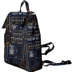 Tardis Doctor Who Magic Travel Macine Fantasy Buckle Everyday Backpack by Cendanart