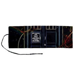 Tardis Doctor Who Magic Travel Macine Fantasy Roll Up Canvas Pencil Holder (m) by Cendanart