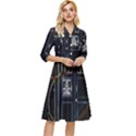 Tardis Doctor Who Magic Travel Macine Fantasy Classy Knee Length Dress View1