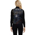 Tardis Doctor Who Magic Travel Macine Fantasy Women s Button Up Puffer Vest View2