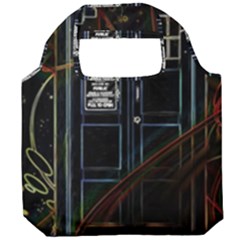 Tardis Doctor Who Magic Travel Macine Fantasy Foldable Grocery Recycle Bag by Cendanart