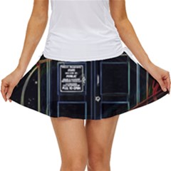 Tardis Doctor Who Magic Travel Macine Fantasy Women s Skort by Cendanart