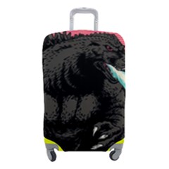 Godzilla Vintage Wave Luggage Cover (small) by Cendanart