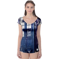 Bad Wolf Tardis Doctor Who Boyleg Leotard  by Cendanart