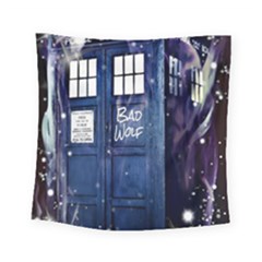 Bad Wolf Tardis Doctor Who Square Tapestry (small) by Cendanart