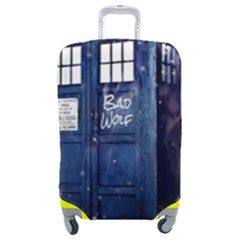 Bad Wolf Tardis Doctor Who Luggage Cover (medium) by Cendanart