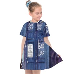 Bad Wolf Tardis Doctor Who Kids  Sailor Dress by Cendanart