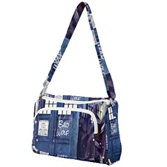 Bad Wolf Tardis Doctor Who Front Pocket Crossbody Bag by Cendanart