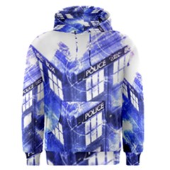 Tardis Doctor Who Blue Travel Machine Men s Core Hoodie by Cendanart