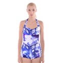 Tardis Doctor Who Blue Travel Machine Boyleg Halter Swimsuit  View1