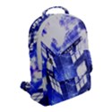 Tardis Doctor Who Blue Travel Machine Flap Pocket Backpack (Small) View2