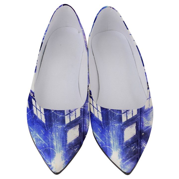 Tardis Doctor Who Blue Travel Machine Women s Low Heels