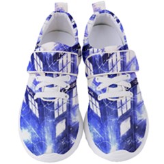 Tardis Doctor Who Blue Travel Machine Women s Velcro Strap Shoes by Cendanart