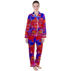 Doctor Who Dr Who Tardis Women s Long Sleeve Satin Pajamas Set	