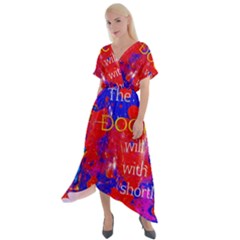 Doctor Who Dr Who Tardis Cross Front Sharkbite Hem Maxi Dress