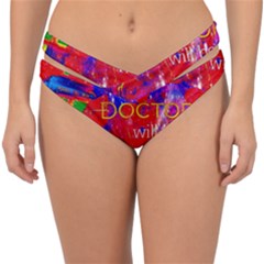 Doctor Who Dr Who Tardis Double Strap Halter Bikini Bottoms