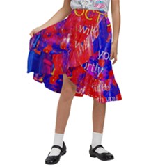 Doctor Who Dr Who Tardis Kids  Ruffle Flared Wrap Midi Skirt