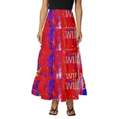 Doctor Who Dr Who Tardis Tiered Ruffle Maxi Skirt