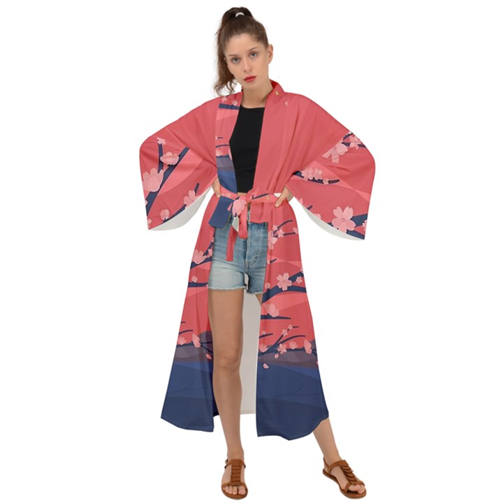 Illustration Minimal Minimalist Scenery Minimalist Japanese Art Maxi Kimono