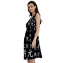 Japanese Basic Kanji Anime Dark Minimal Words Classic Skater Dress View2