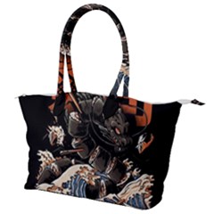 Sushi Dragon Japanese Canvas Shoulder Bag by Bedest