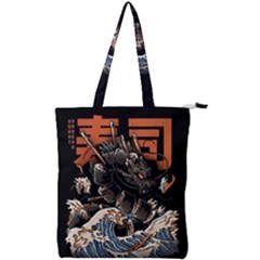 Sushi Dragon Japanese Double Zip Up Tote Bag by Bedest