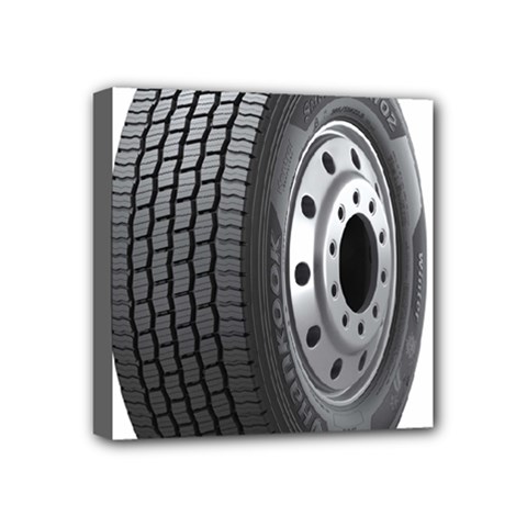 Tire Mini Canvas 4  X 4  (stretched) by Ket1n9