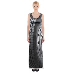 Tire Thigh Split Maxi Dress by Ket1n9