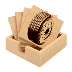 Tire Bamboo Coaster Set by Ket1n9