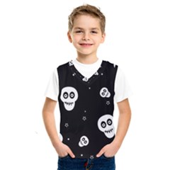 Skull Pattern Kids  Basketball Tank Top by Ket1n9