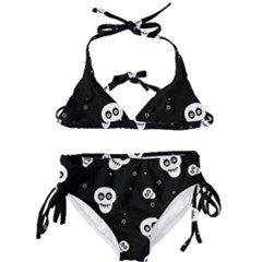 Skull Pattern Kids  Classic Bikini Set by Ket1n9