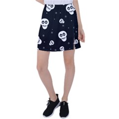 Skull Pattern Tennis Skirt by Ket1n9